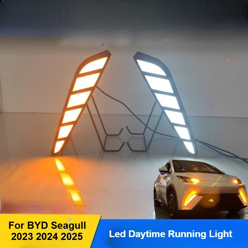 For BYD Seagull 2023 2024 2025Led Daytime Running Light Front Bumper Fog Lamp Dymanic Turn Signal Brake Light Accessories
For BYD Seagull 2023 2024 2025Led Daytime Running Light Front Bumper Fog Lamp Dymanic Turn Signal Brake Light Accessories