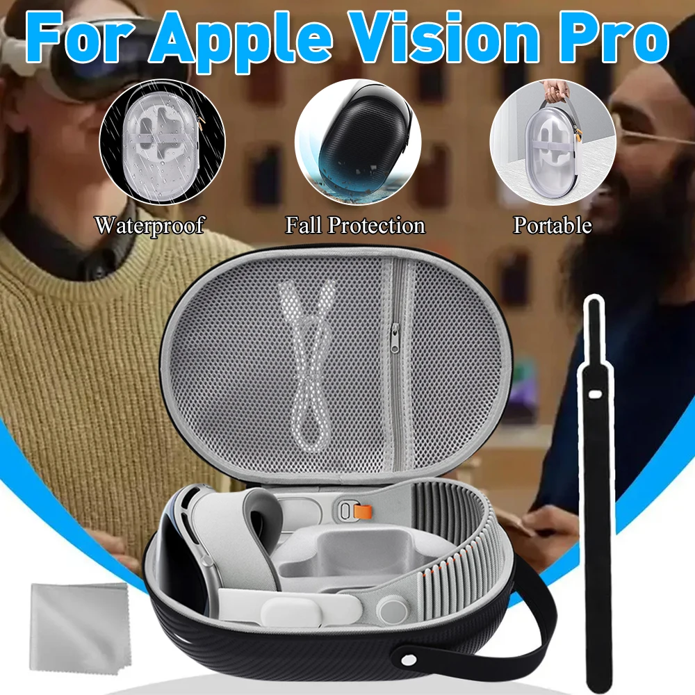 Для Apple Vision Pro EVA с эргономичным карманом для защиты от царапин и сетчатым карманом, контроллеры гарнитуры, портативные ручные аксессуары
Для Apple Vision Pro EVA с эргономичным карманом для защиты от царапин и сетчатым карманом, контроллеры гарнитуры, портативные ручные аксессуары