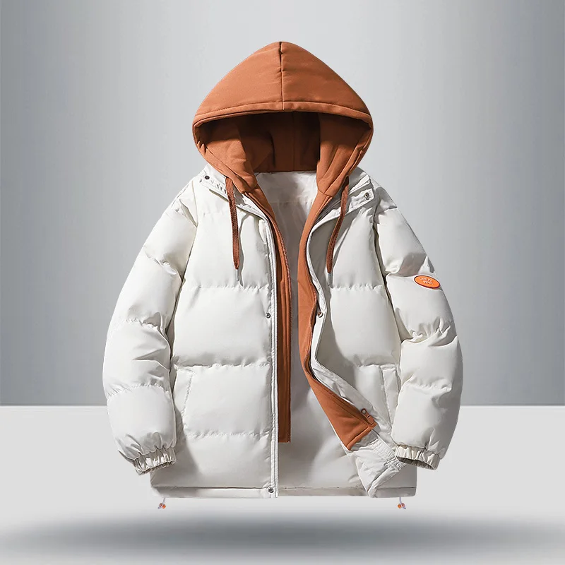 Handsome Windproof Winter Parka Men Coat with Hood Streetwear Casual Fashion Coat Fahsion Hooded Men Overcoat Loose Thickened
Handsome Windproof Winter Parka Men Coat with Hood Streetwear Casual Fashion Coat Fahsion Hooded Men Overcoat Loose Thickened