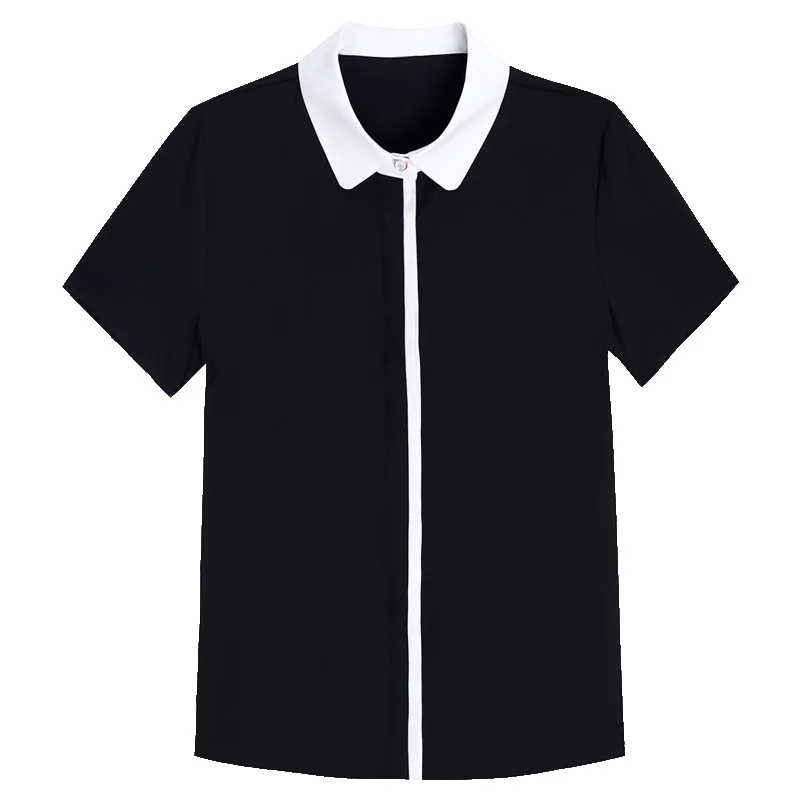 New Women'S Short Sleeved Summer Thin Style Fashion Temperament Chiffon Top Stylish Versatile Professional Work Clothes Shirt
New Women'S Short Sleeved Summer Thin Style Fashion Temperament Chiffon Top Stylish Versatile Professional Work Clothes Shirt