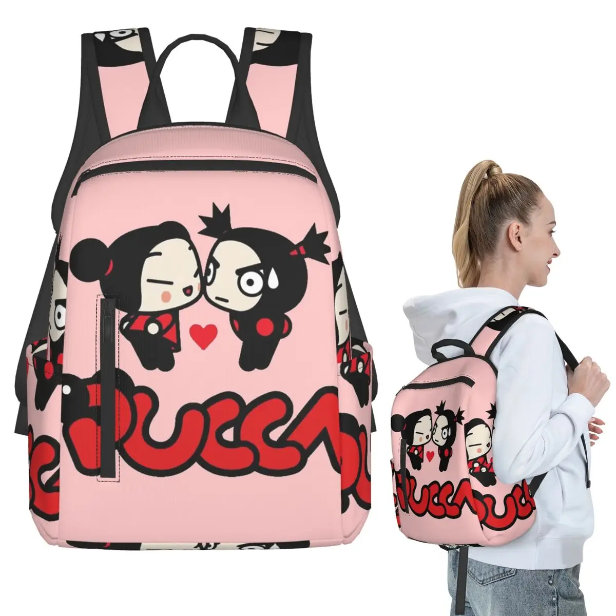 Cartoon Garu Pucca Animation Backpack Student BookBag Kids School Bag Computer Shoulder Bags Men Women
Cartoon Garu Pucca Animation Backpack Student BookBag Kids School Bag Computer Shoulder Bags Men Women