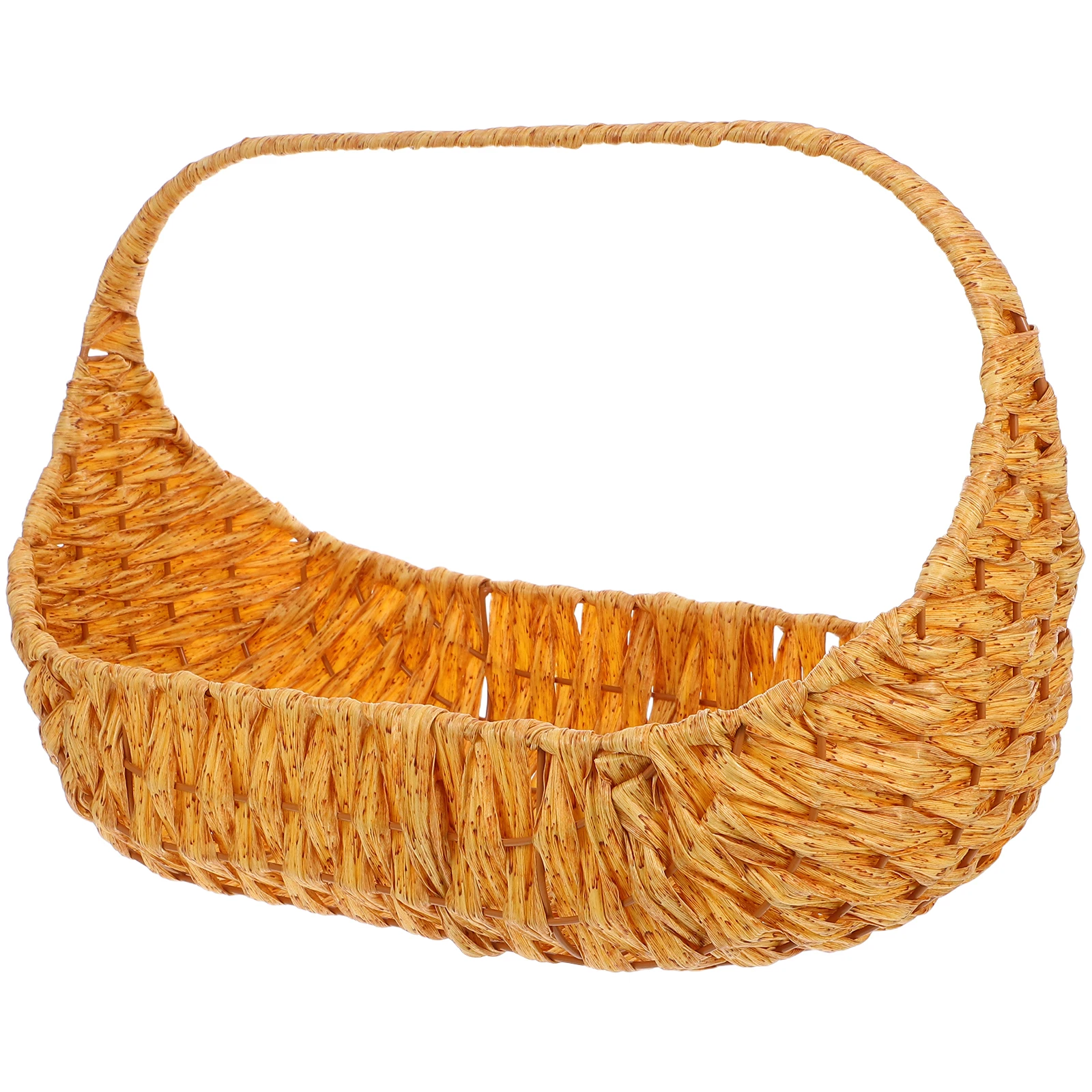 Imitation Rattan Fruit Basket Vegetable Picnic Beach Flower Storage Hamper Outdoor Decorative Weaving Iron Garden Woven Handmade
Imitation Rattan Fruit Basket Vegetable Picnic Beach Flower Storage Hamper Outdoor Decorative Weaving Iron Garden Woven Handmade