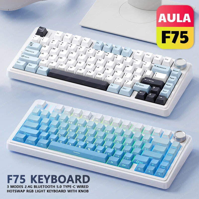 Клавиатура игровая Механическая беспроводная, 2,4 ГГц, 80 клавиш, RGB-подсветка
Клавиатура игровая Механическая беспроводная, 2,4 ГГц, 80 клавиш, RGB-подсветка