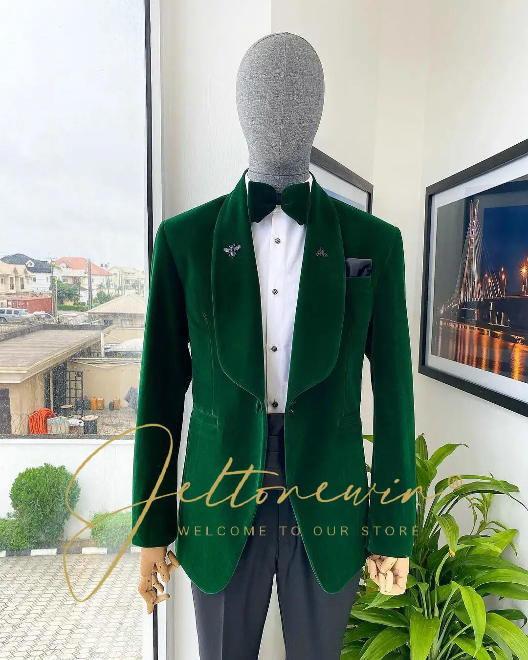 Groomsmen Groom Tuxedos Shawl Lapel Men Suits 2 Pieces Wedding Bridegroom Jacket Trousers Man Suits For Groom Wedding Costume
Groomsmen Groom Tuxedos Shawl Lapel Men Suits 2 Pieces Wedding Bridegroom Jacket Trousers Man Suits For Groom Wedding Costume