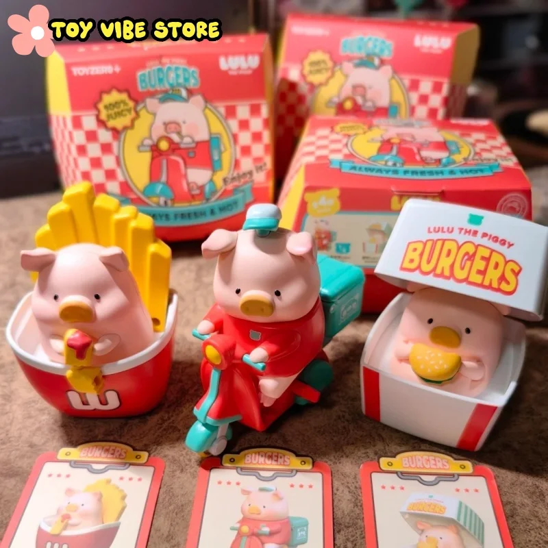 Новая оригинальная серия Lulu The Piggy Burgers, слепая коробка, анимационная периферийная кукла, модные игрушки, экшн-фигурка, украшение, подарок
Новая оригинальная серия Lulu The Piggy Burgers, слепая коробка, анимационная периферийная кукла, модные игрушки, экшн-фигурка, украшение, подарок