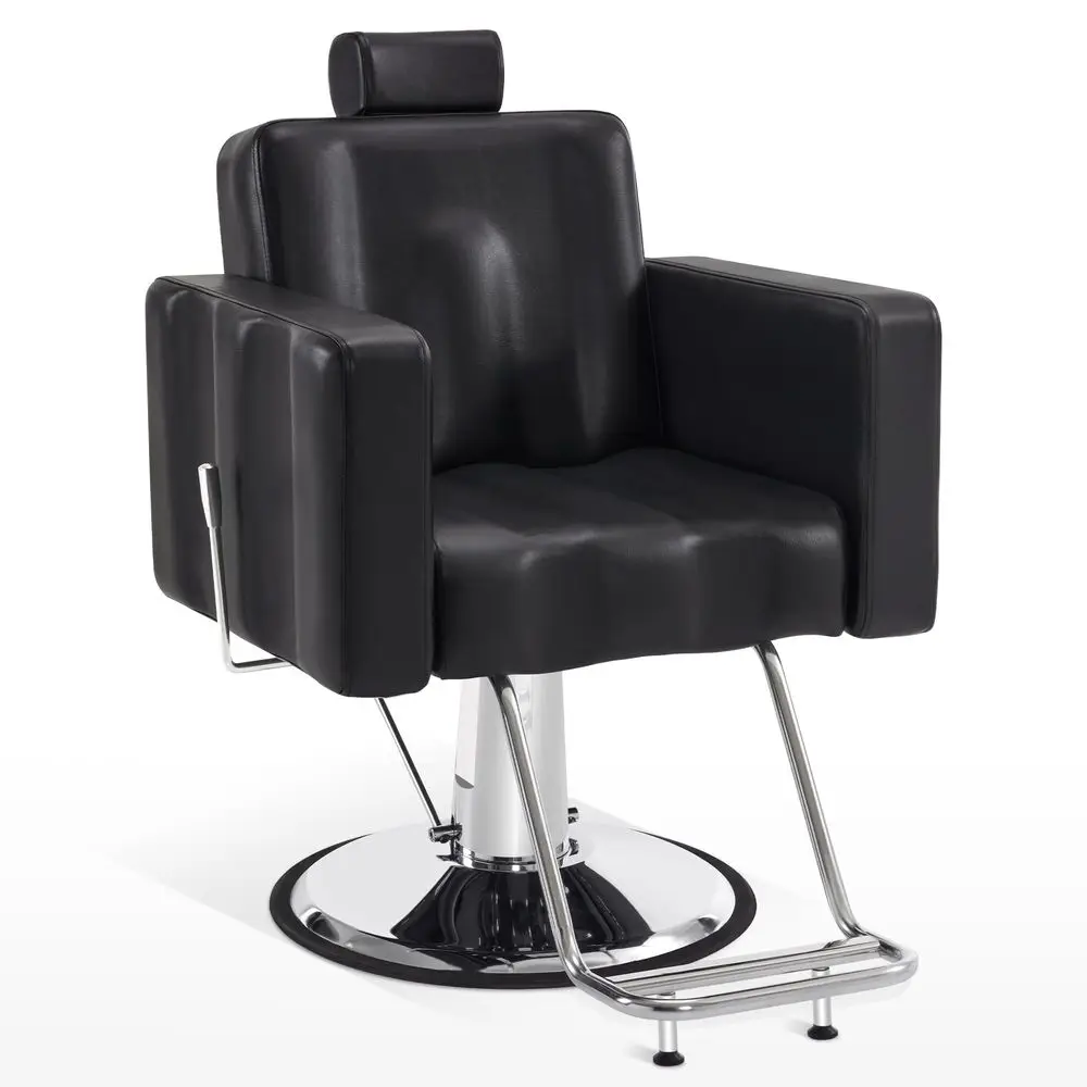 Classic Barber Chair, 440 lbs HeavyDuty Hydraulic Pump, All Purpose Reclining Salon Chair for Hair Stylist, Home Salon, Barbers
Classic Barber Chair, 440 lbs HeavyDuty Hydraulic Pump, All Purpose Reclining Salon Chair for Hair Stylist, Home Salon, Barbers