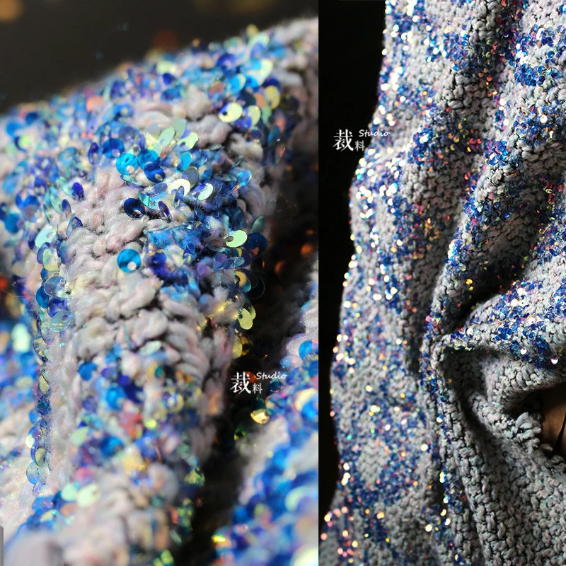 Galaxy Meteor Thick Woolen Symphony Creative Sequin Wool Fabric Transformation Jacket Clothing designer fabric for patchwork
Galaxy Meteor Thick Woolen Symphony Creative Sequin Wool Fabric Transformation Jacket Clothing designer fabric for patchwork