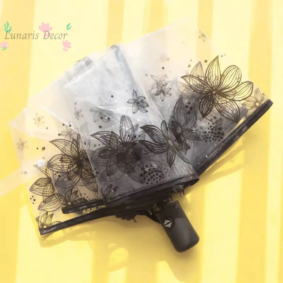 Auto Open Transparent Three Fold Umbrella Custom Advertising Folding Umbrella Portable Windproof Clear Rain Umbrella
Auto Open Transparent Three Fold Umbrella Custom Advertising Folding Umbrella Portable Windproof Clear Rain Umbrella