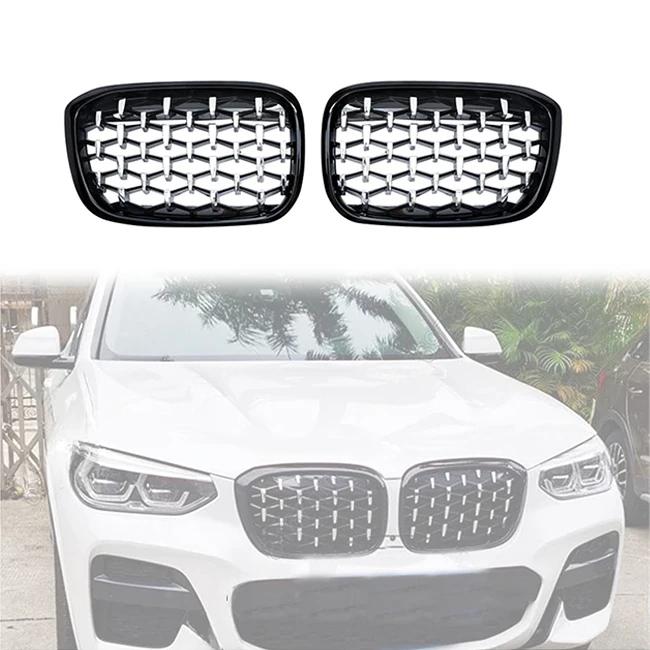 LUMA 17-21 Diamond Chrome Black For BMW X3 X4 Accessories ABS Grill G01/G08/G02 X3 X4 2017-2021 Front Bumper Grille
LUMA 17-21 Diamond Chrome Black For BMW X3 X4 Accessories ABS Grill G01/G08/G02 X3 X4 2017-2021 Front Bumper Grille