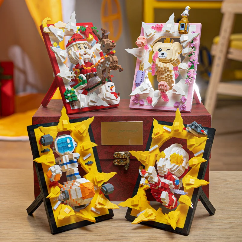 Creative XMAS PhotoFrame Building Blocks Astronaut Santa Claus 3D Model Diamond Blocks Juguetes Para Ninos Gift Toys for kids
Creative XMAS PhotoFrame Building Blocks Astronaut Santa Claus 3D Model Diamond Blocks Juguetes Para Ninos Gift Toys for kids