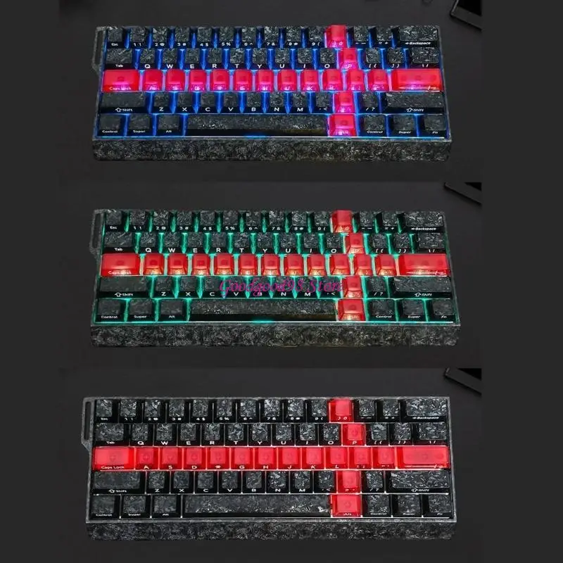 19 Frosted Transparency Keycaps for Mechanical Keyboards Carbon-Look
19 Frosted Transparency Keycaps for Mechanical Keyboards Carbon-Look