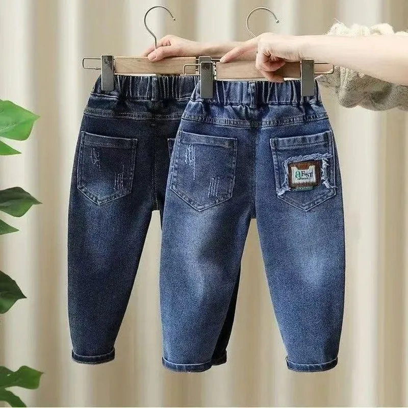 Children's Jeans Trousers Spring and Autumn 2026 New Style Boys' Slim fit Small Leg Pants Fashion Casual Pants
Children's Jeans Trousers Spring and Autumn 2026 New Style Boys' Slim fit Small Leg Pants Fashion Casual Pants