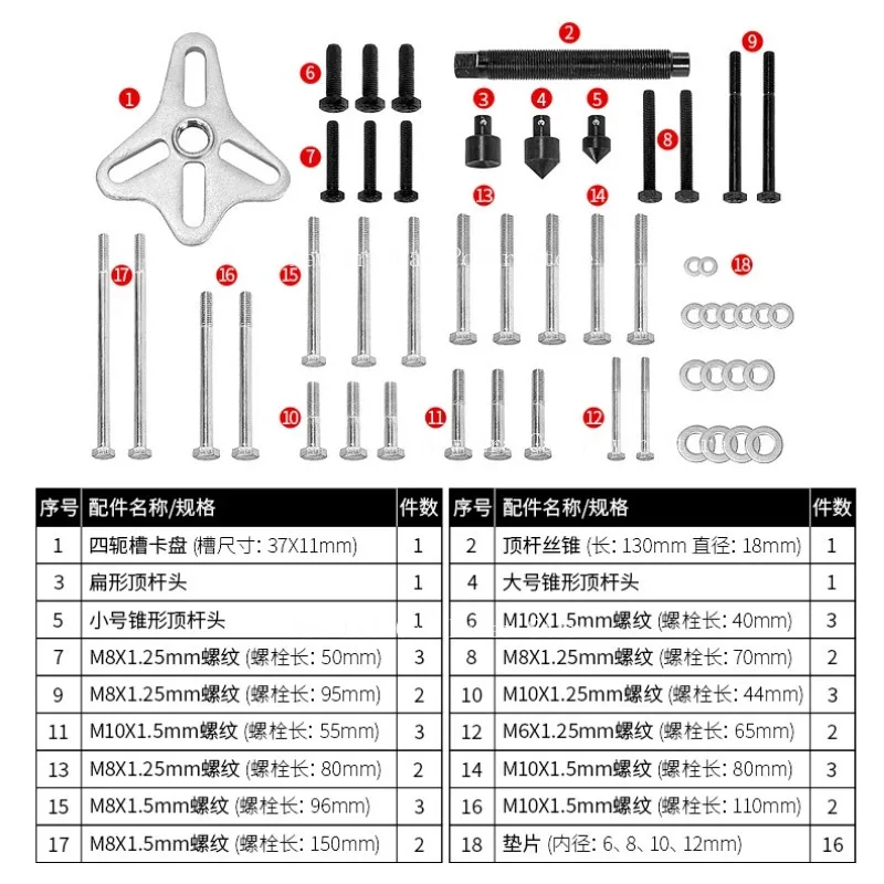 46Pcs Car Steering Wheel Harmonic Balancer Pulley Puller Disassembly Tool Set
46Pcs Car Steering Wheel Harmonic Balancer Pulley Puller Disassembly Tool Set