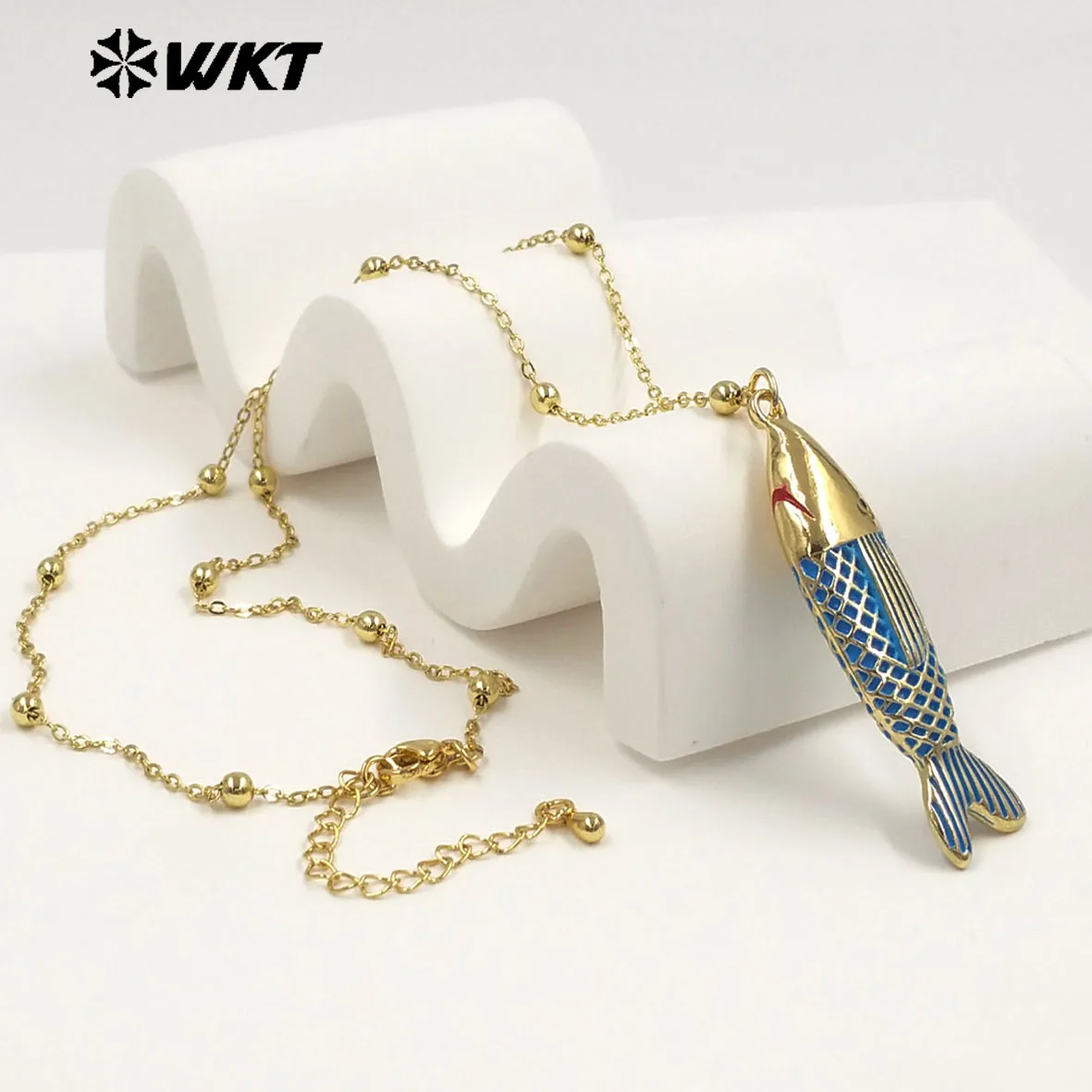 WT-JFN68 Exquisite Gold Plated Chain With Colorful Drop Oil Fish Pendants Necklaces For Women Trendy Wearing Accessory
WT-JFN68 Exquisite Gold Plated Chain With Colorful Drop Oil Fish Pendants Necklaces For Women Trendy Wearing Accessory