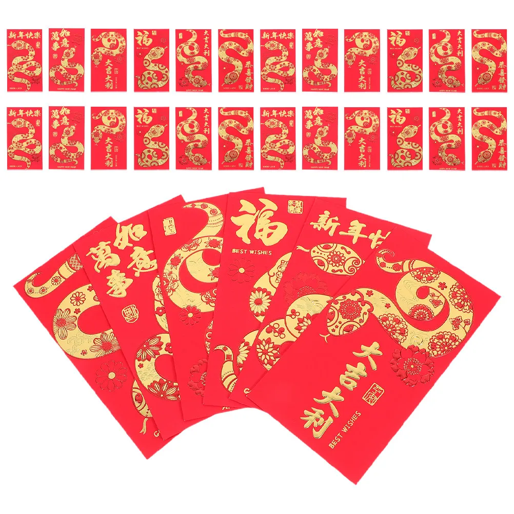 60Pcs Year of The Snake Red Envelopes 2025 Spring Festival Chinese New Year Money Holders Decorative Cash Envelopes
60Pcs Year of The Snake Red Envelopes 2025 Spring Festival Chinese New Year Money Holders Decorative Cash Envelopes