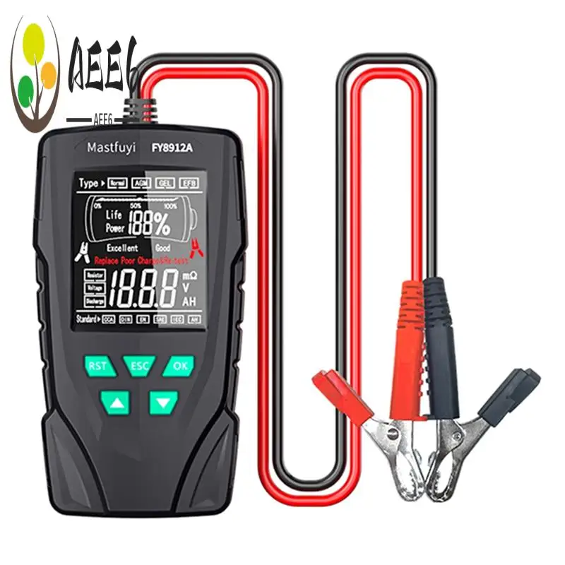 AEE6-Тестер автомобильного аккумулятора 12 В/24 В Анализатор системы аккумулятора 50-2000CCA Дисплей здоровья аккумулятора Комплексный диагностический тестовый инструмент
AEE6-Тестер автомобильного аккумулятора 12 В/24 В Анализатор системы аккумулятора 50-2000CCA Дисплей здоровья аккумулятора Комплексный диагностический тестовый инструмент