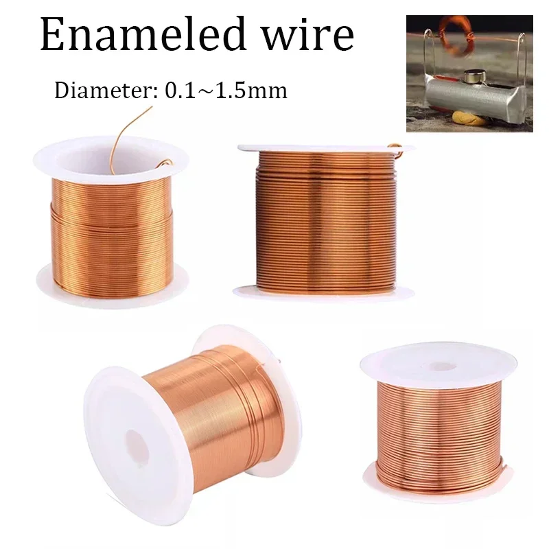 50g Enameled Coppers Magnet Wire 0.1-1.5mm Lacquer Coated Winding Cable for Electrical Coils DIY Projects
50g Enameled Coppers Magnet Wire 0.1-1.5mm Lacquer Coated Winding Cable for Electrical Coils DIY Projects