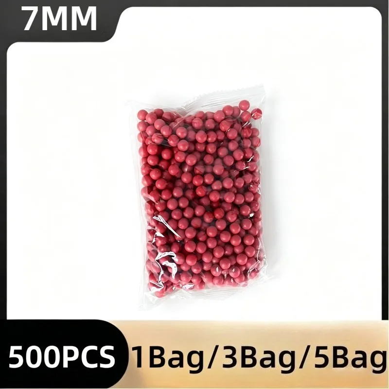 500Pcs 7mm Soft Solid Bullet Balls, High Elastic Non-fracture Red Round Refill Beads Universal Accessories For Kids Toy Gun Play
500Pcs 7mm Soft Solid Bullet Balls, High Elastic Non-fracture Red Round Refill Beads Universal Accessories For Kids Toy Gun Play