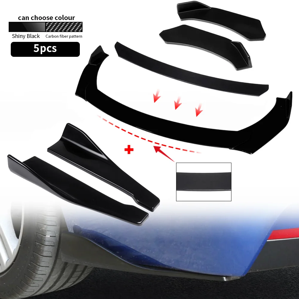 Black Car Front Bumper Lip Spoiler Body Kit + Rear Side Skirt Splitter Universal
Black Car Front Bumper Lip Spoiler Body Kit + Rear Side Skirt Splitter Universal