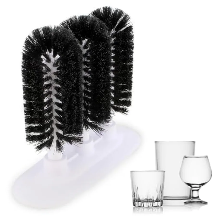 3 Brush Glass Washer Triple Glass Rinser Cup Washer Brush for Efficient Cleaning of Glasses Cups and Bottles in Kitchen Bar or
3 Brush Glass Washer Triple Glass Rinser Cup Washer Brush for Efficient Cleaning of Glasses Cups and Bottles in Kitchen Bar or