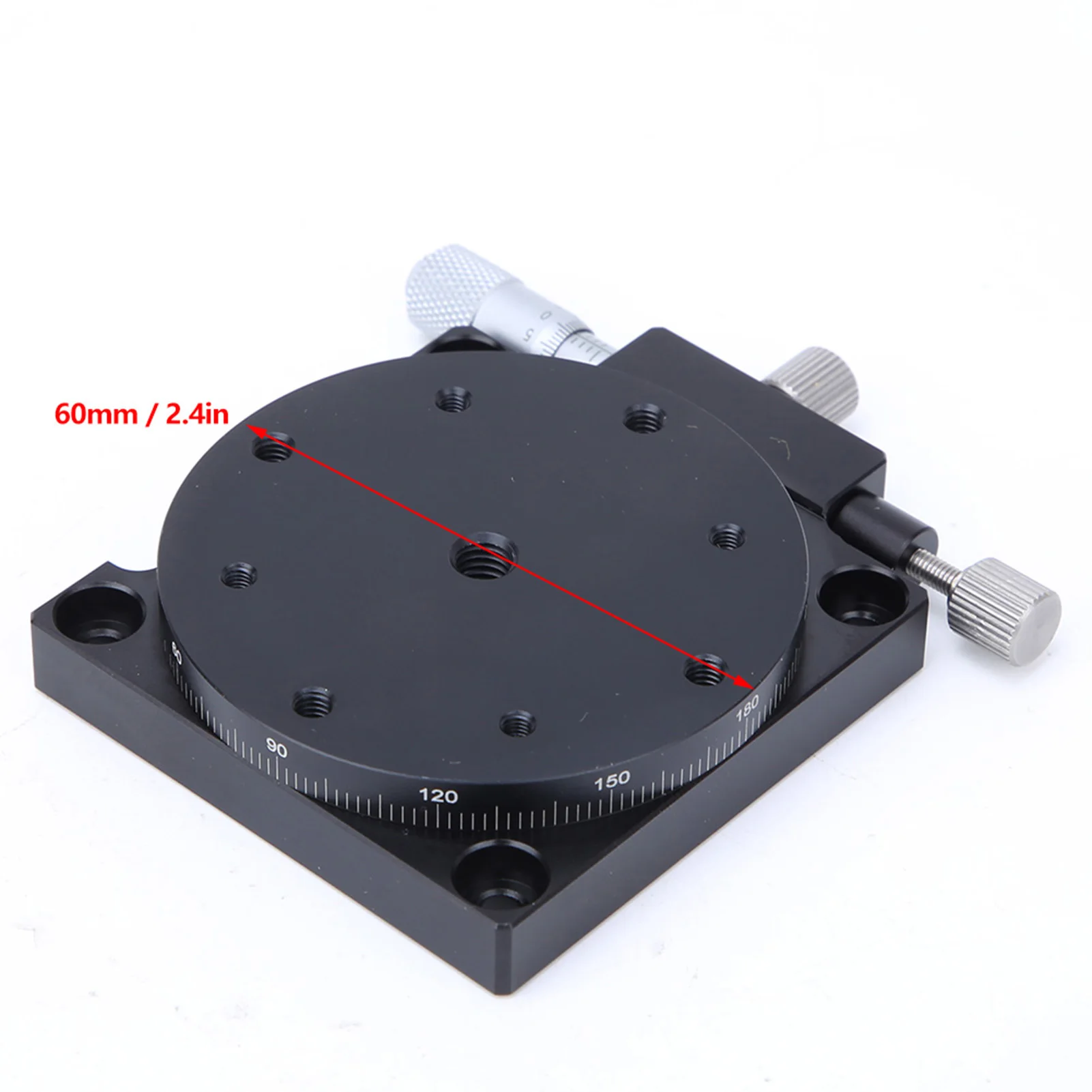 Fine Tuning Sliding Table, RS60‑L Manual Trimming Station Displacement Platform Linear Stage Tuning Sliding Table φ60mm 
Fine Tuning Sliding Table, RS60‑L Manual Trimming Station Displacement Platform Linear Stage Tuning Sliding Table φ60mm