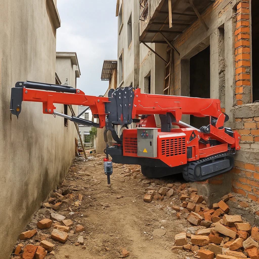 Hot Sale 3t 5t 8t Mini Spider Crane Small Crawler Compact Lifting Machine Factory Direct Price for Construction and Industrial
Hot Sale 3t 5t 8t Mini Spider Crane Small Crawler Compact Lifting Machine Factory Direct Price for Construction and Industrial