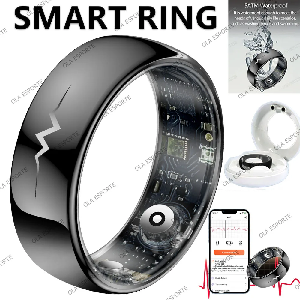 Умное кольцо SmartRing с зарядным боксом: высокоточный монитор ЭКГ, пульса, уровня кислорода в крови/артериального давления, отслеживание сна, водонепроницаемость IP68, несколько спортивных режимов
Умное кольцо SmartRing с зарядным боксом: высокоточный монитор ЭКГ, пульса, уровня кислорода в крови/артериального давления, отслеживание сна, водонепроницаемость IP68, несколько спортивных режимов