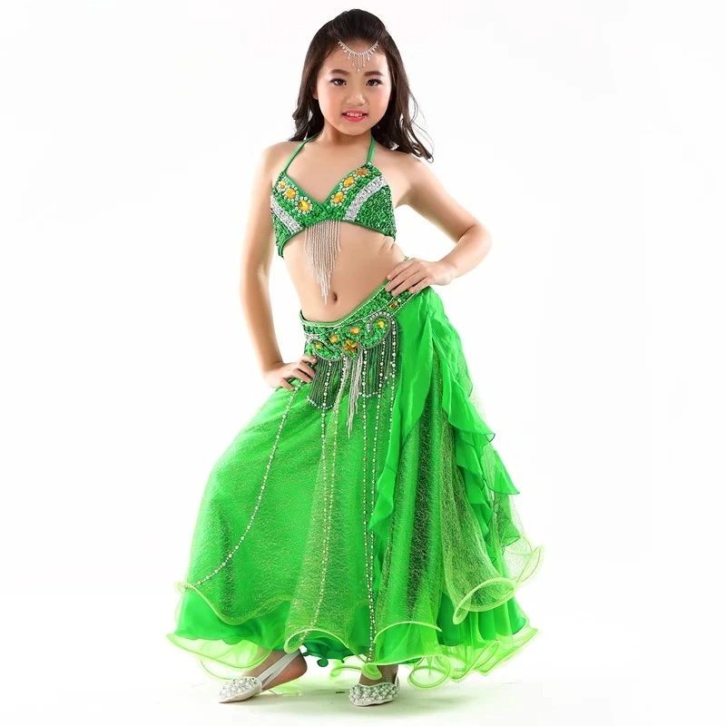 Customized Belly Dance Costumes Children's Stage Performance Set High End Pearl Embroidery Set New Set+Silver Mesh Skirt
Customized Belly Dance Costumes Children's Stage Performance Set High End Pearl Embroidery Set New Set+Silver Mesh Skirt