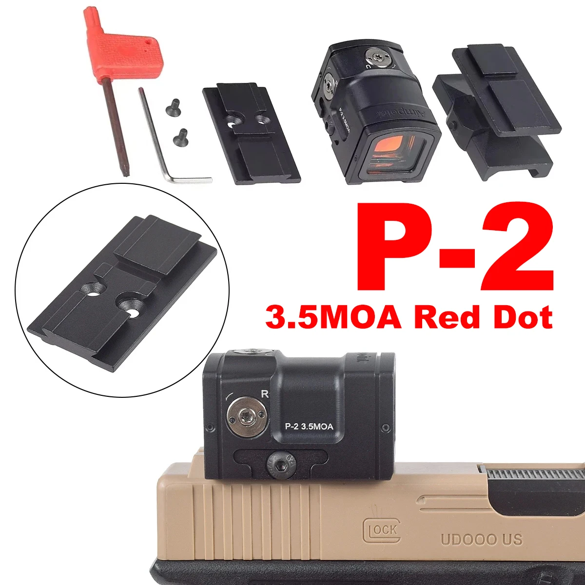 Tactical P-2 3.5 MOA Reflex Scope Metal 1X40 Holographic Red Green Dot Sight Optics Collimator Sight For 11mm/20mm Pictinny Rail
Tactical P-2 3.5 MOA Reflex Scope Metal 1X40 Holographic Red Green Dot Sight Optics Collimator Sight For 11mm/20mm Pictinny Rail