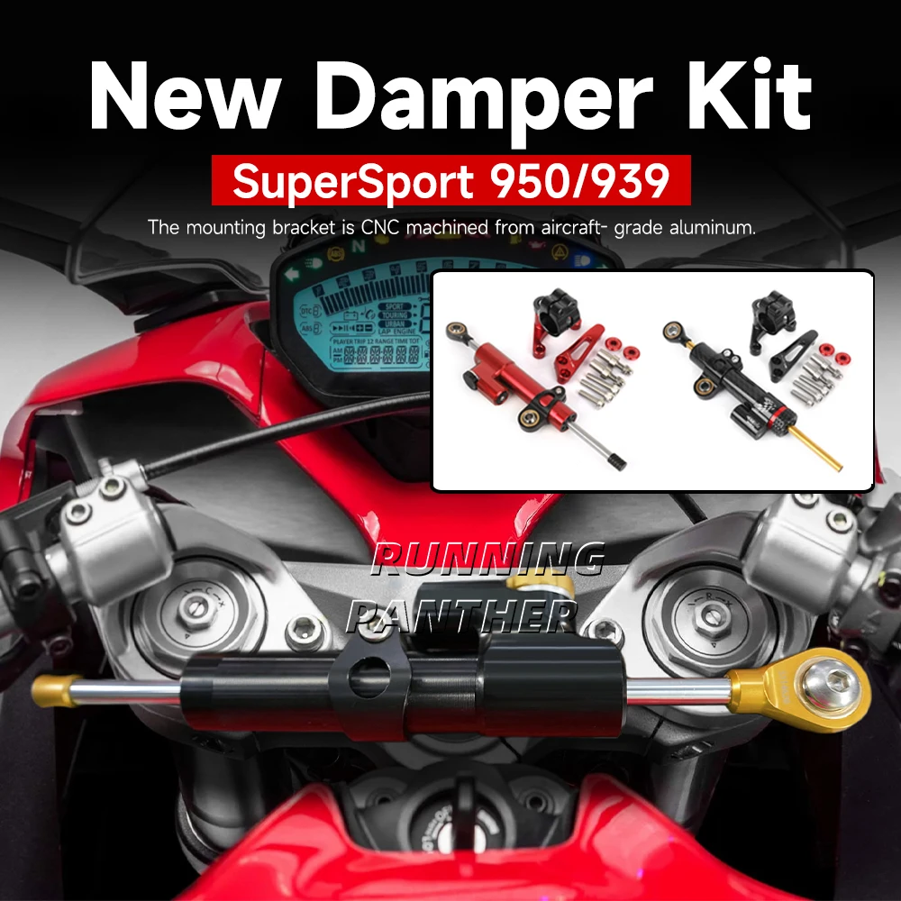 Motorcycle Accessorie Stabilizer Steering Damper Stabilizer Bracket Mount Kit For Ducati SuperSport 950 Supersport 939 2018-2025
Motorcycle Accessorie Stabilizer Steering Damper Stabilizer Bracket Mount Kit For Ducati SuperSport 950 Supersport 939 2018-2025