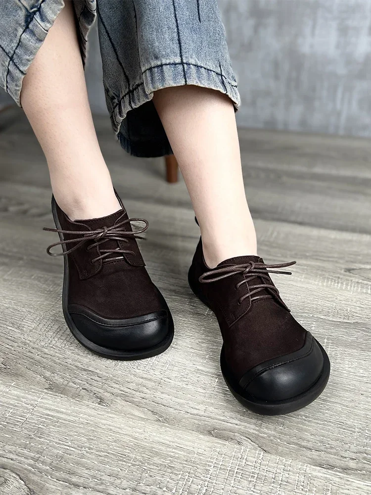 Женские туфли Birkuir Retro Big Head Flats, туфли без шнуровки, на шнуровке, из натуральной кожи, элегантные туфли на плоской подошве, разноцветные, на плоском каблуке
Женские туфли Birkuir Retro Big Head Flats, туфли без шнуровки, на шнуровке, из натуральной кожи, элегантные туфли на плоской подошве, разноцветные, на плоском каблуке