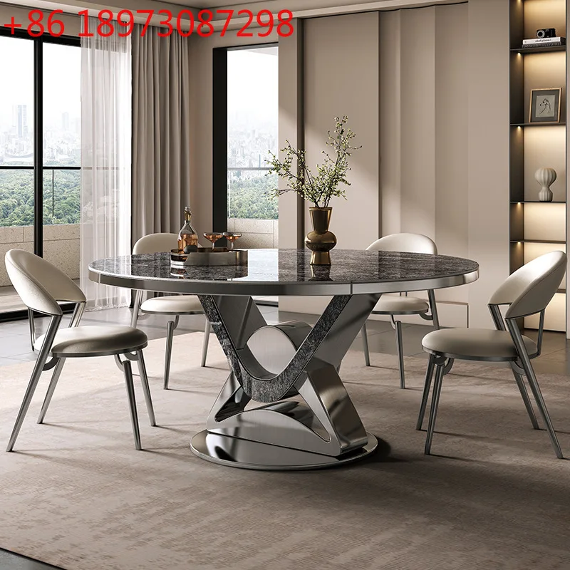 Rock slab dining table variable round modern simple light luxury high sense telescopic square and round dual-purpose table
Rock slab dining table variable round modern simple light luxury high sense telescopic square and round dual-purpose table