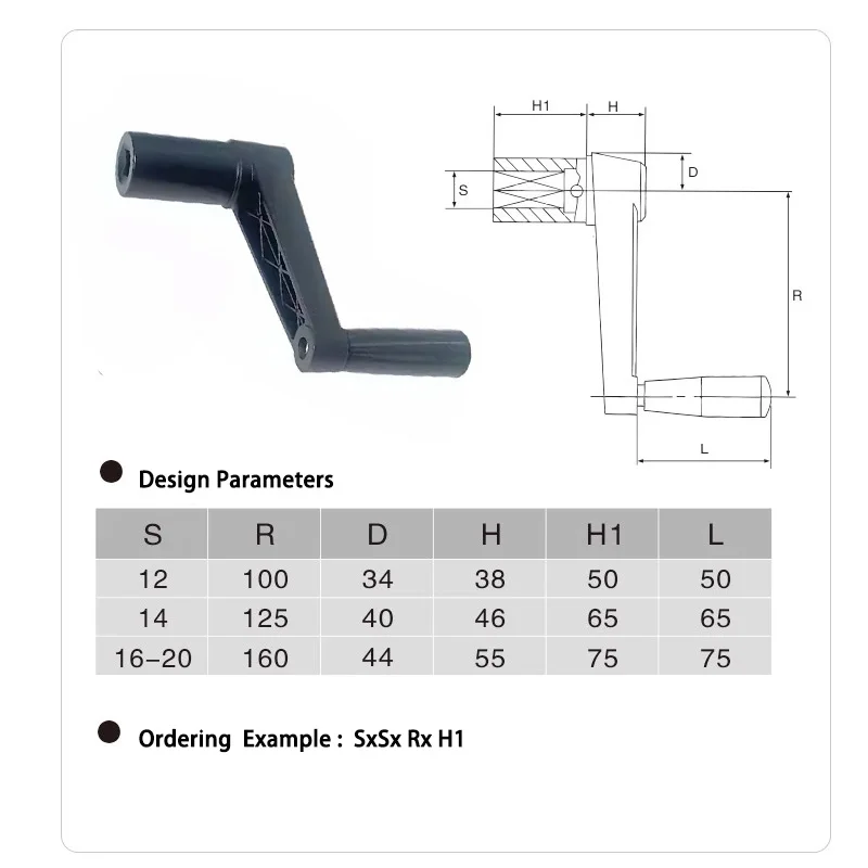 1pc Nylon Plastic Extended Sleeve Rocking Handle Machine Hand Rotating Handle Square Hole Rocking Handle 12mm 14mm 16mm 17mm
1pc Nylon Plastic Extended Sleeve Rocking Handle Machine Hand Rotating Handle Square Hole Rocking Handle 12mm 14mm 16mm 17mm