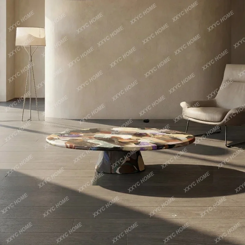 Living room retro oval coffee table high-end living room home modern coffee tableTJ
Living room retro oval coffee table high-end living room home modern coffee tableTJ