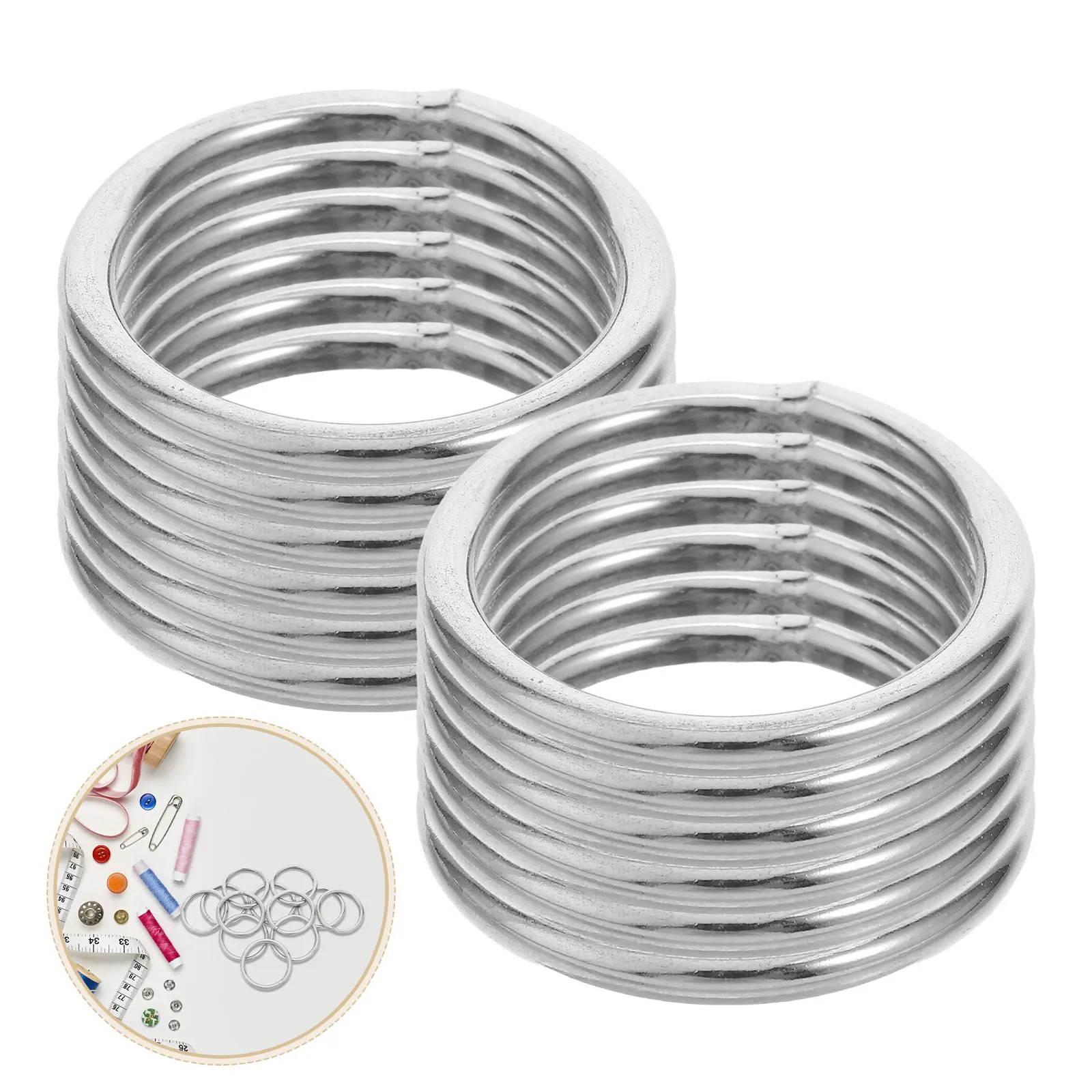 24 шт. цельные сварные металлические кольца из нержавеющей стали для изготовления украшений, поделок своими руками, ловцов снов, макраме, металлические обручи
24 шт. цельные сварные металлические кольца из нержавеющей стали для изготовления украшений, поделок своими руками, ловцов снов, макраме, металлические обручи