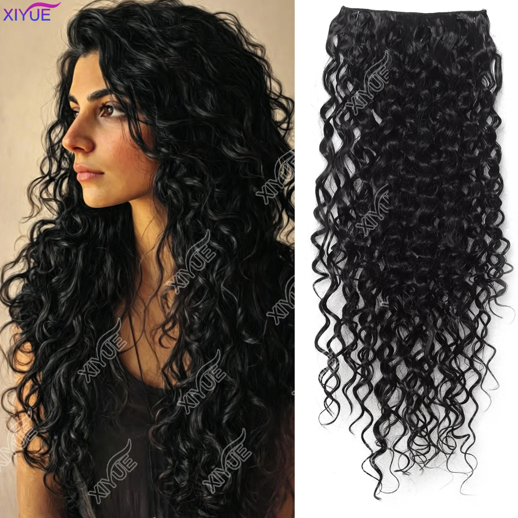 XY Women's Clip-In Curly Hair Extensions, Synthetic Wavy Fibers, Lightweight & Breathable, Fashion Icon Hairpiece for Daily Wear
XY Women's Clip-In Curly Hair Extensions, Synthetic Wavy Fibers, Lightweight & Breathable, Fashion Icon Hairpiece for Daily Wear