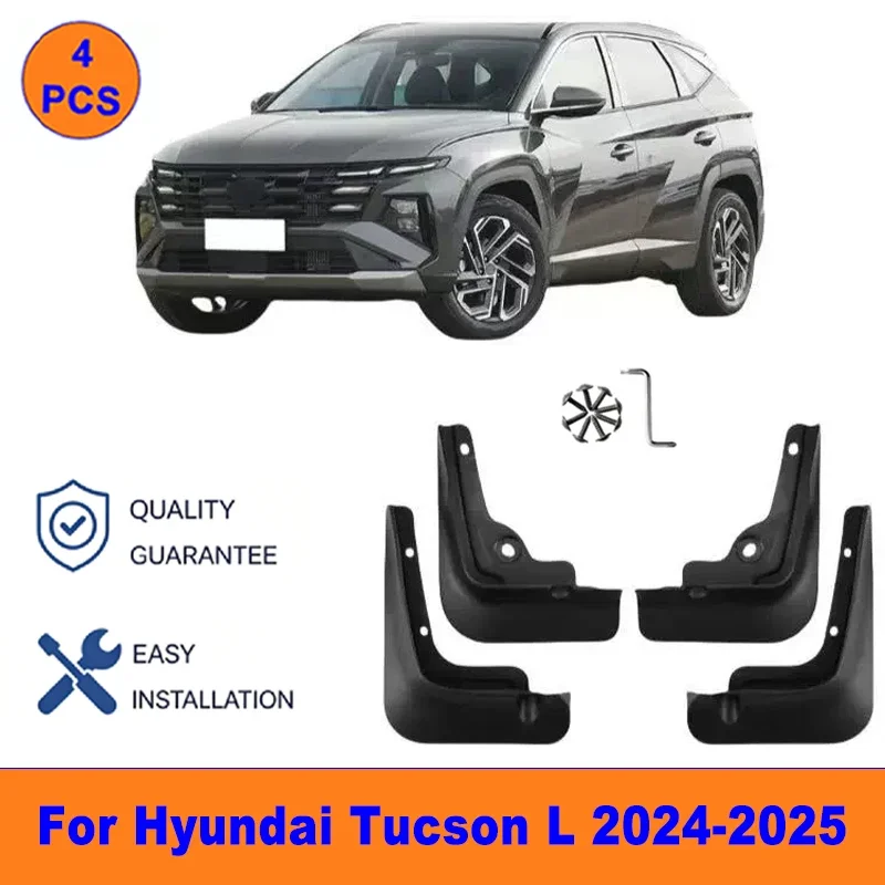 4Pcs Mud Flaps For Hyundai Tucson L 2024-2025 - Splash Guards Front & Rear Wheel Fender Mudguards Car Exterior Protection Parts
4Pcs Mud Flaps For Hyundai Tucson L 2024-2025 - Splash Guards Front & Rear Wheel Fender Mudguards Car Exterior Protection Parts