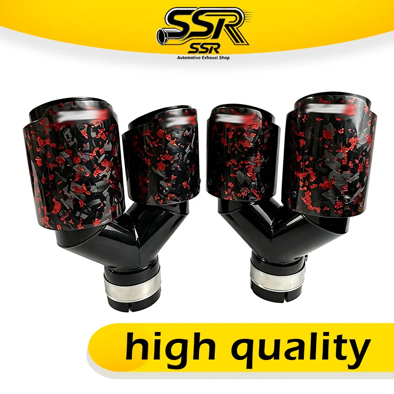 1PC AK logo Red Foil Carbon Fiber Exhaust Tip Double-Headed Tail Pipe Stainless Steel Suitable for BMW Car Rear Pipe Modificat
1PC AK logo Red Foil Carbon Fiber Exhaust Tip Double-Headed Tail Pipe Stainless Steel Suitable for BMW Car Rear Pipe Modificat