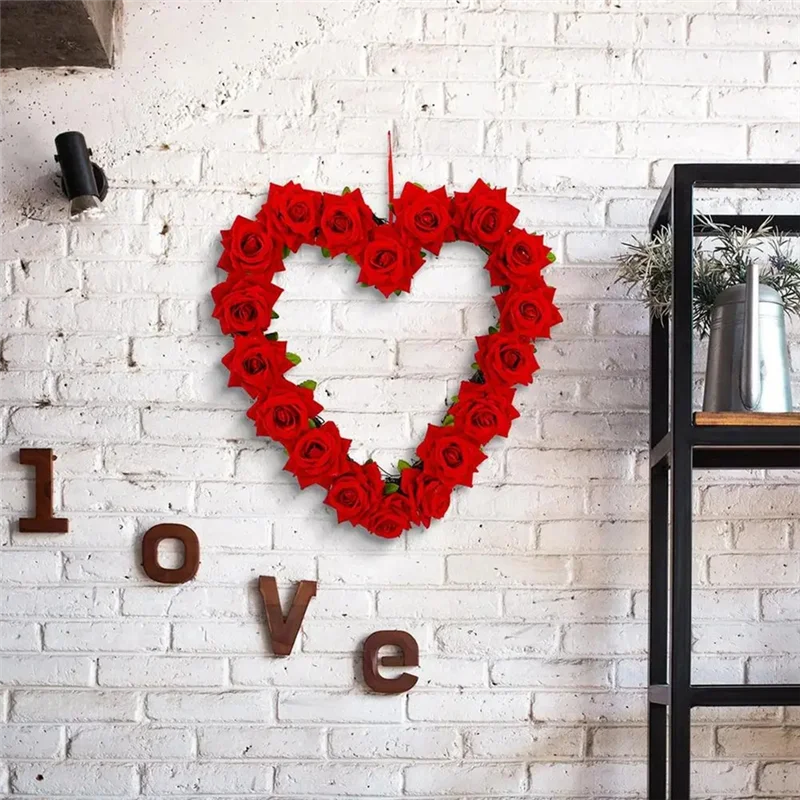IALJ-Roses Garland For Home Heartshaped Roses Flower Garland Decorative Simulation Roses Flowers Wreath For Front Door Home
IALJ-Roses Garland For Home Heartshaped Roses Flower Garland Decorative Simulation Roses Flowers Wreath For Front Door Home