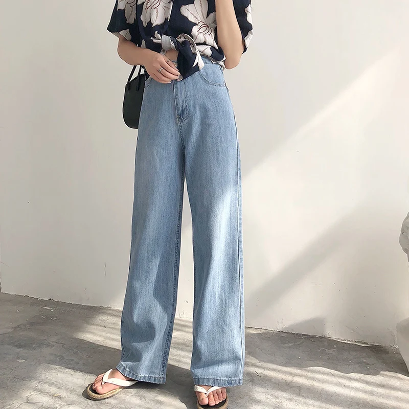 High Waist Straight Leg Vintage Hong Kong Style Women's Jeans Loose Slimming Drapey Wide Leg Long Trousers Spring Autumn
High Waist Straight Leg Vintage Hong Kong Style Women's Jeans Loose Slimming Drapey Wide Leg Long Trousers Spring Autumn