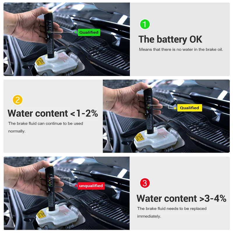 R1-Тестер тормозной жидкости, электронная ручка для мультибрендового автомобиля, диагностические инструменты для автомобилей Dot3/4/5
R1-Тестер тормозной жидкости, электронная ручка для мультибрендового автомобиля, диагностические инструменты для автомобилей Dot3/4/5