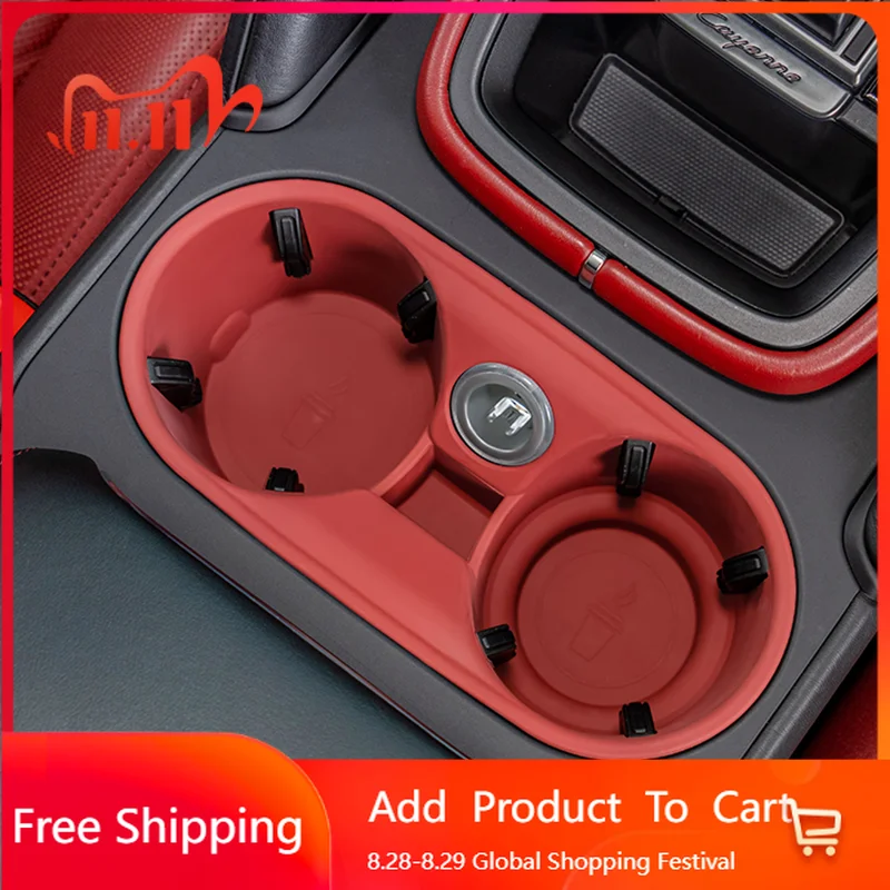 Interior Stickers For Porsche Cayenne Macan Car Cup Holder Silicone Center Console Bottle Holder Insert Anti Slip Drink Organize
Interior Stickers For Porsche Cayenne Macan Car Cup Holder Silicone Center Console Bottle Holder Insert Anti Slip Drink Organize