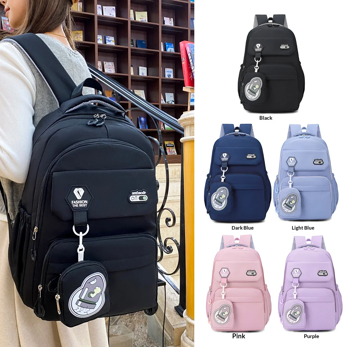 Large Capacity Backpack for Men and Women, New Style Travel Backpack, Computer Bag, Sports, Student Schoolbag, Casual, Simple
Large Capacity Backpack for Men and Women, New Style Travel Backpack, Computer Bag, Sports, Student Schoolbag, Casual, Simple