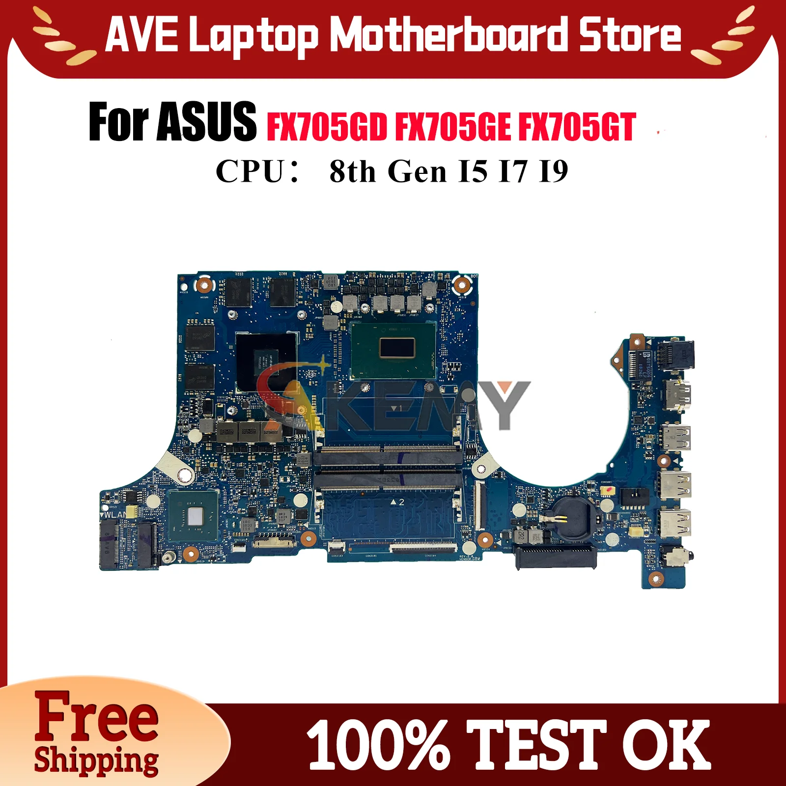 FX705GD Материнская плата для ноутбука ASUS TUF Gaming FX705GD FX86FD FX86FE FX705GE FX705GT FX505 Материнская плата для ноутбука с процессором I3 I5 I7
FX705GD Материнская плата для ноутбука ASUS TUF Gaming FX705GD FX86FD FX86FE FX705GE FX705GT FX505 Материнская плата для ноутбука с процессором I3 I5 I7