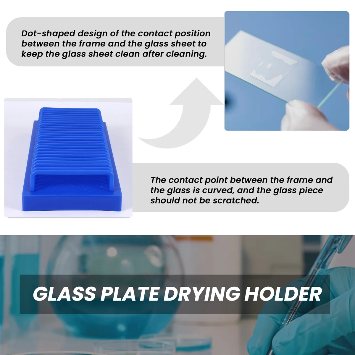 Qualitative Rectangle Type Slide Drain Rack Electrophoresis Gel Glass Plate Drying Holder School Education Laboratory Equipment
Qualitative Rectangle Type Slide Drain Rack Electrophoresis Gel Glass Plate Drying Holder School Education Laboratory Equipment