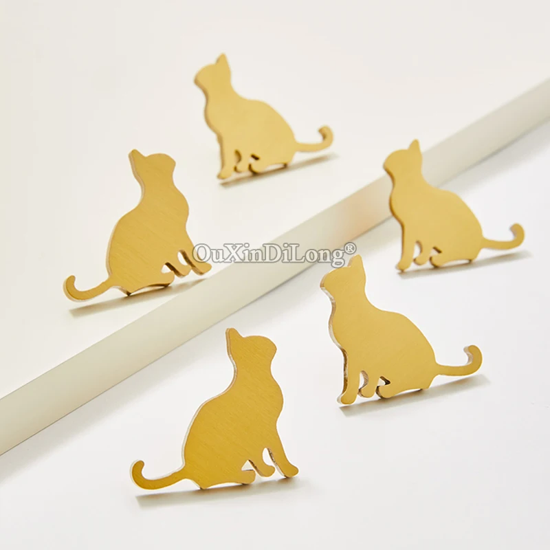 Creative 4PCS Solid Pure Brass Kitten Furniture Pulls Handles Drawer Knobs Cupboard Wardrobe Kitchen Shoe TV Wine Cabinet Pulls
Creative 4PCS Solid Pure Brass Kitten Furniture Pulls Handles Drawer Knobs Cupboard Wardrobe Kitchen Shoe TV Wine Cabinet Pulls