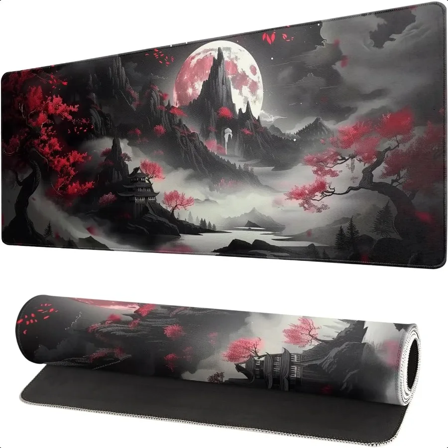 Japanese Desk Mat Red Full Moon Desk Pad Black Riverside Large Mouse Pad Gaming Mousepad Extended XL Keyboard Pad 31.5 x 11.8 i
Japanese Desk Mat Red Full Moon Desk Pad Black Riverside Large Mouse Pad Gaming Mousepad Extended XL Keyboard Pad 31.5 x 11.8 i