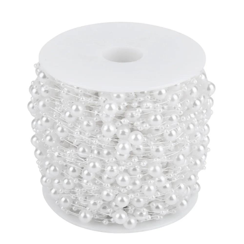 Рулон жемчужной нити 60 м с бусинами 3 мм + 8 мм, пластиковые бусины, гирлянда из жемчужных бусин, нить из жемчужных бусин, украшение для рождественской елки
Рулон жемчужной нити 60 м с бусинами 3 мм + 8 мм, пластиковые бусины, гирлянда из жемчужных бусин, нить из жемчужных бусин, украшение для рождественской елки