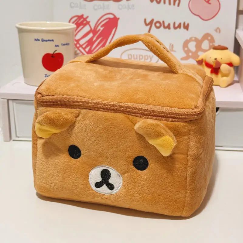 Rilakkuma Cute Makeup Organizer Storage Bag Cartoon Plush Kawaii Cosmetic Travel Toiletry Organizer With Partitioned Storage
Rilakkuma Cute Makeup Organizer Storage Bag Cartoon Plush Kawaii Cosmetic Travel Toiletry Organizer With Partitioned Storage