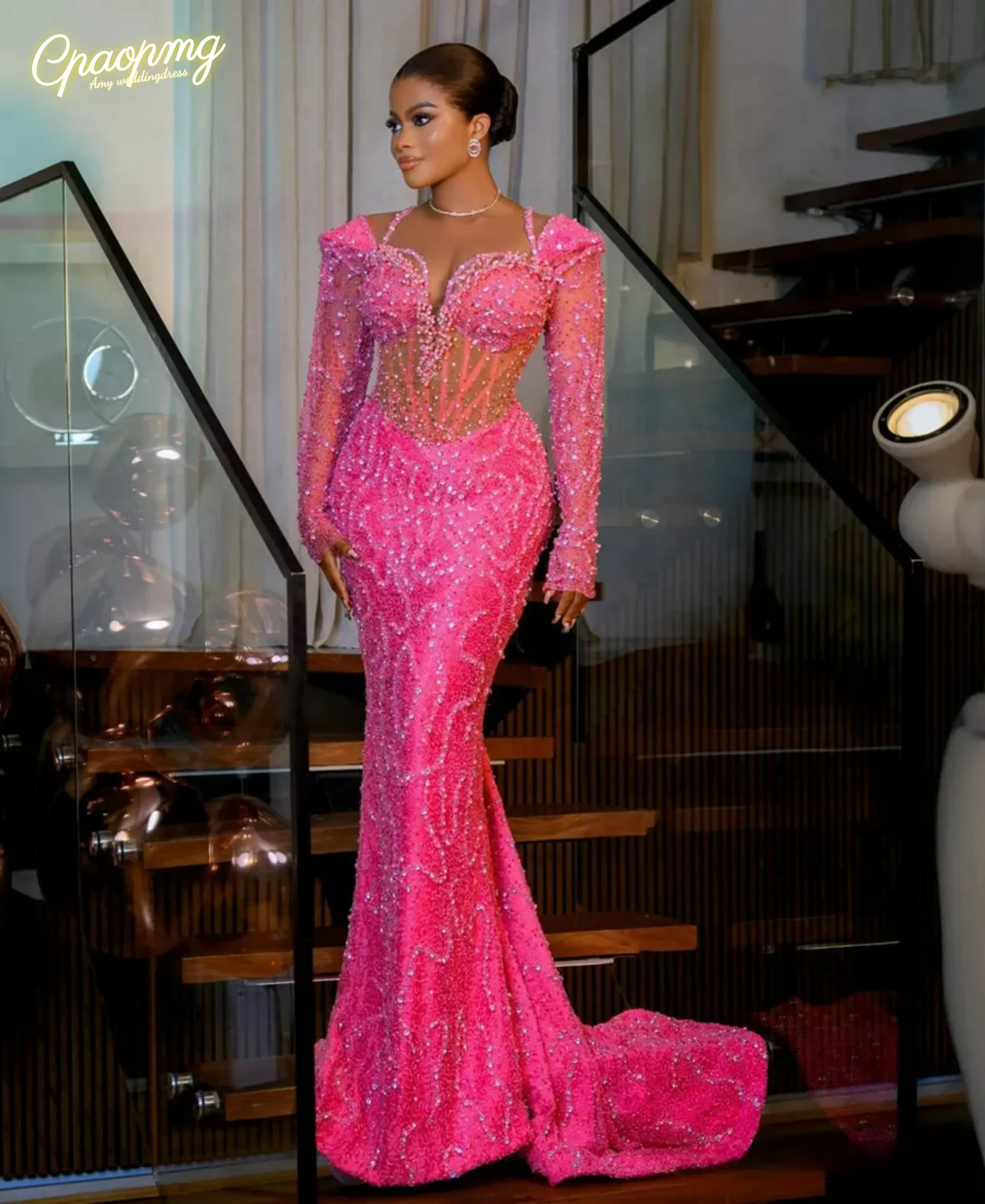 Платья для выпускного вечера по индивидуальному заказу, женские вечерние платья на день рождения, элегантные кружевные платья с длинными рукавами и бисером, сверкающие платья для приема
Платья для выпускного вечера по индивидуальному заказу, женские вечерние платья на день рождения, элегантные кружевные платья с длинными рукавами и бисером, сверкающие платья для приема